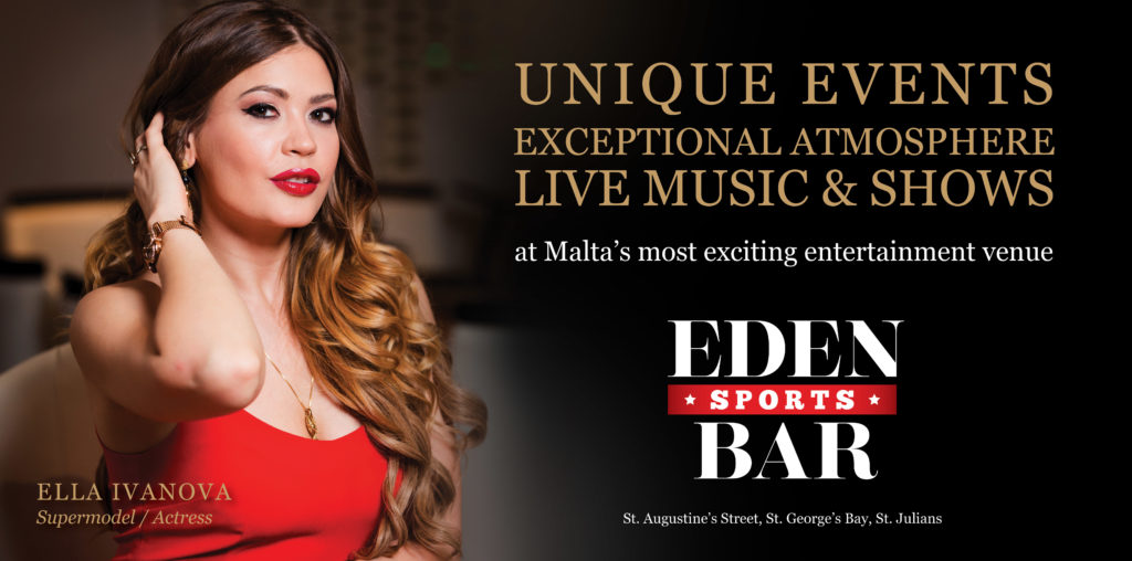EDEN SPORTS BAR 400H x 423W VALLETTA JUL17
